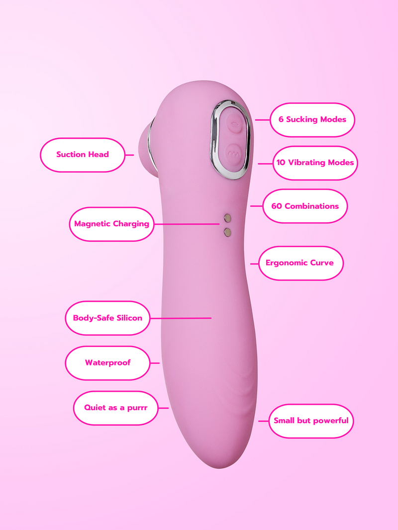 PURR SUCKING & VIBRATING STIMULATOR